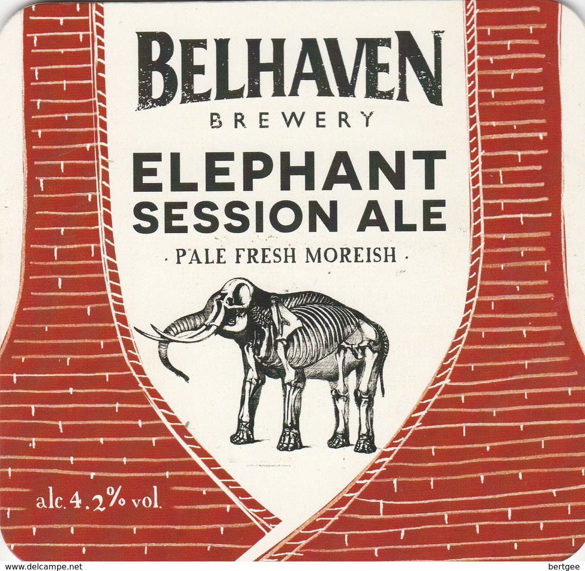 BELHAVEN BREWERY (DUNBAR, SCOTLAND) - ELEPHANT SESSION ALE - PUMP CLIP FRONT - Enseignes