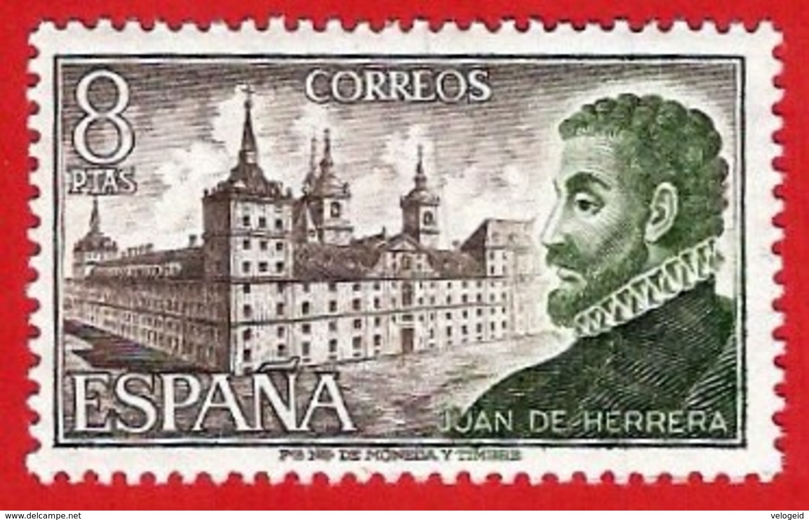 España. Spain. 1973. Juan De Herrera. Arquitecto. San Lorenzo De El Escorial - Nuevos