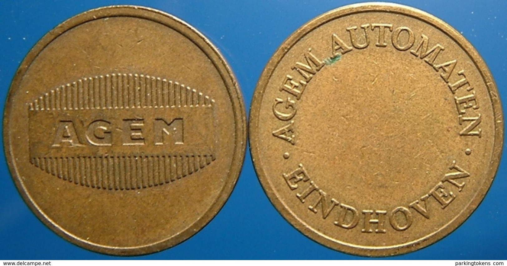 KB007-1 AGEM - AGEM AUTOMATEN EINDHOVEN - B 20.0mm - Koffie Machine Penning - Coffee Machine Token - Firma's