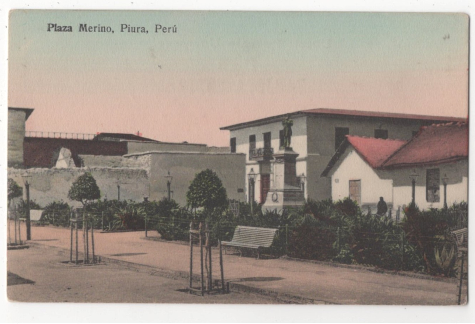 Plaza Merino Piura Peru Vintage Postcard South America - Pérou