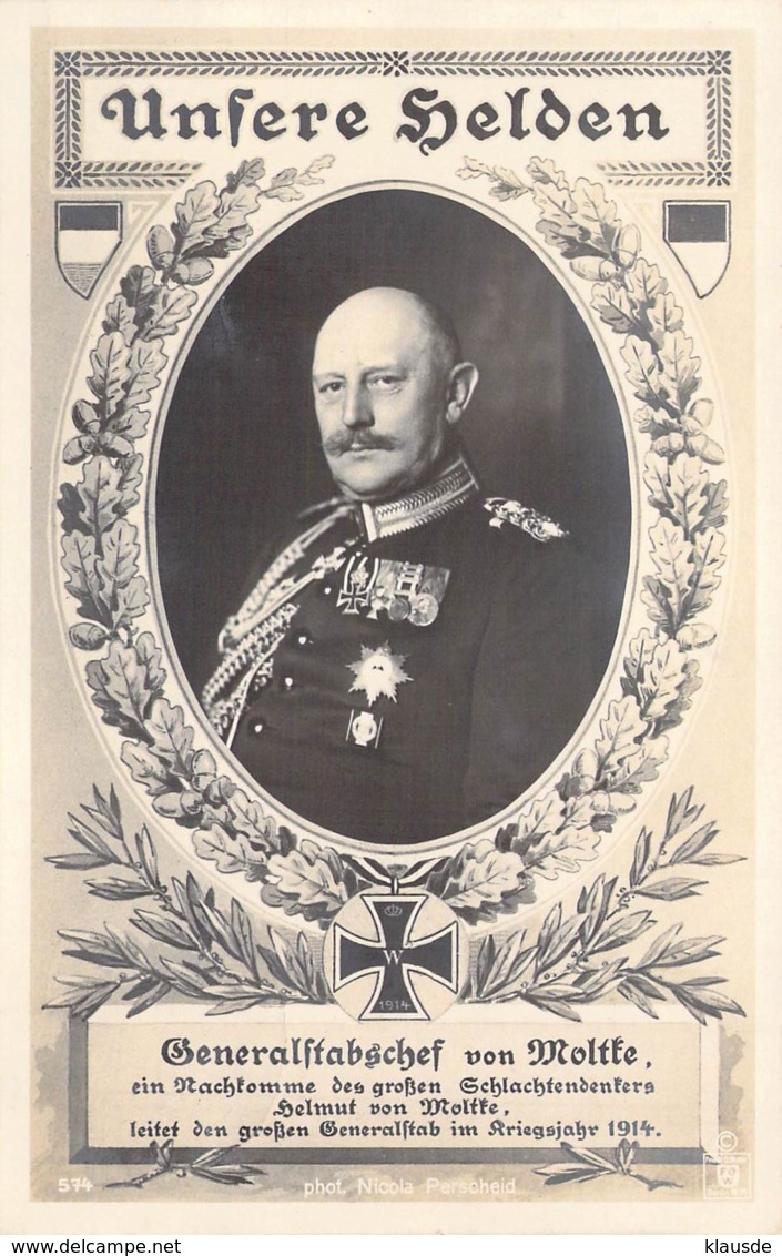 Generalstabschef Von Moltke Feldpost 1915 - Personnages