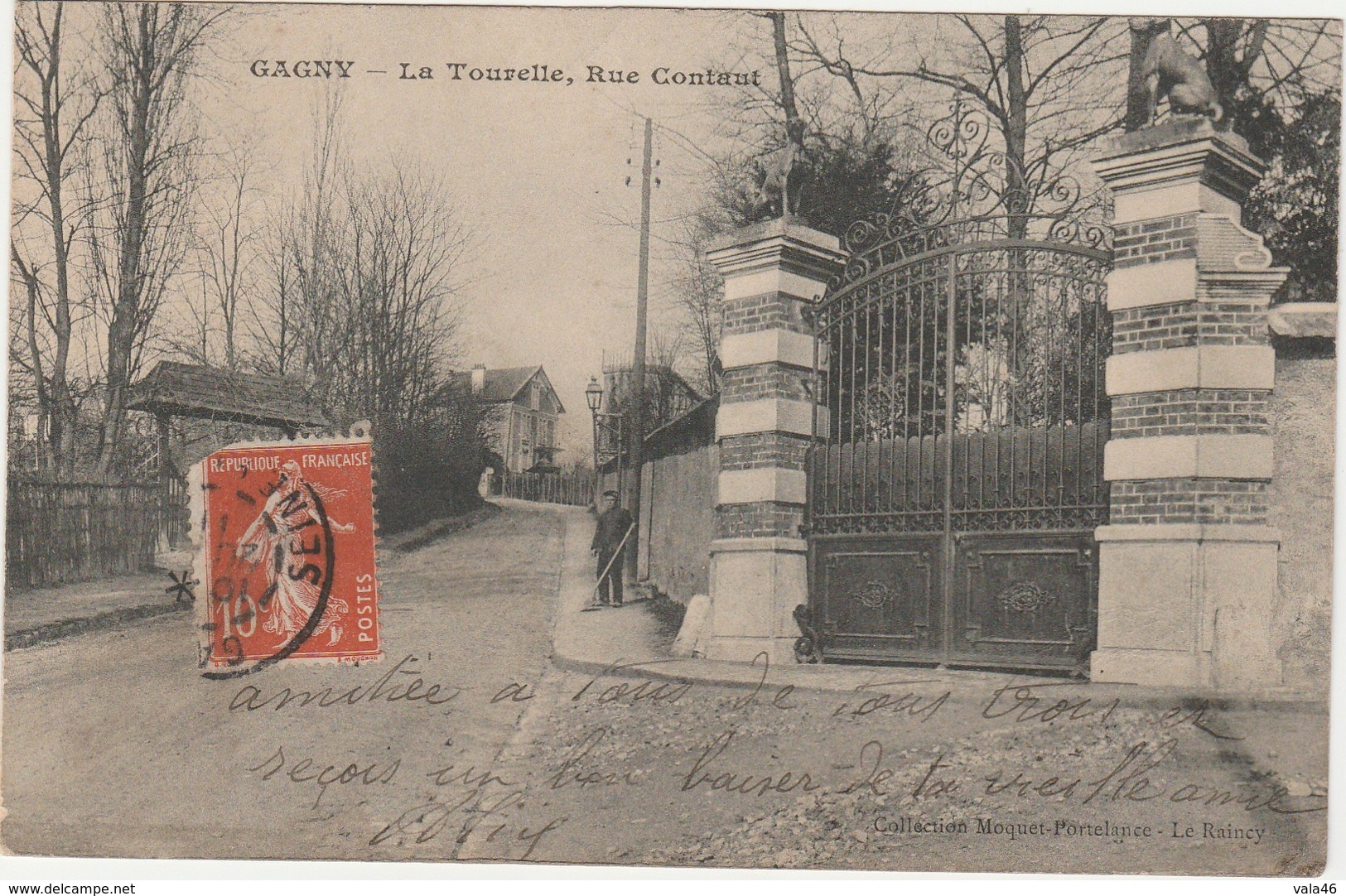 GAGNY   93 SEINE SAINT DENIS    CPA  LA TOURELLE RUE CONTAUT - Gagny