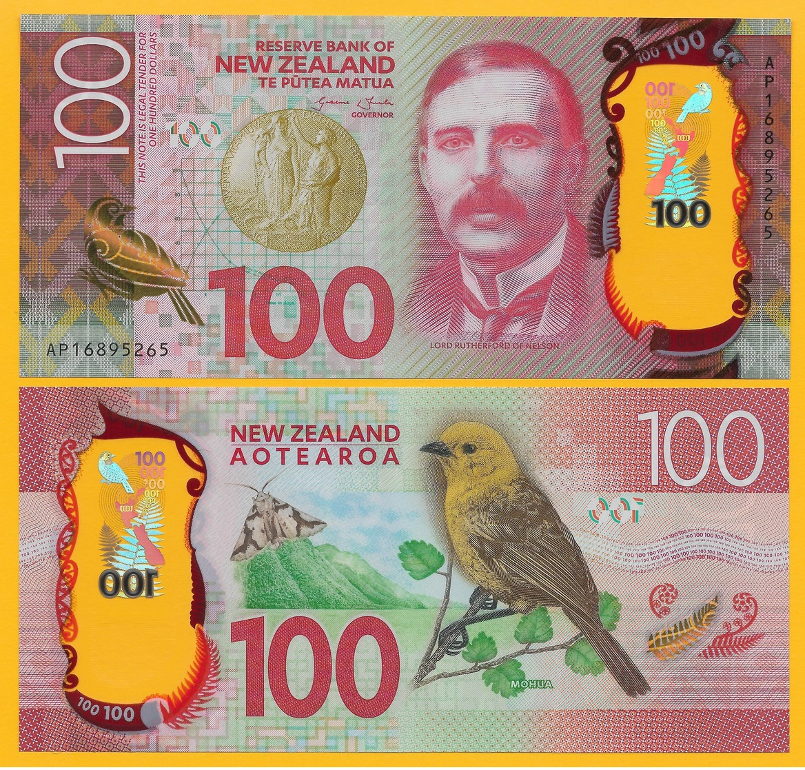 New Zealand 100 Dollars P-194 2016 UNC - New Zealand