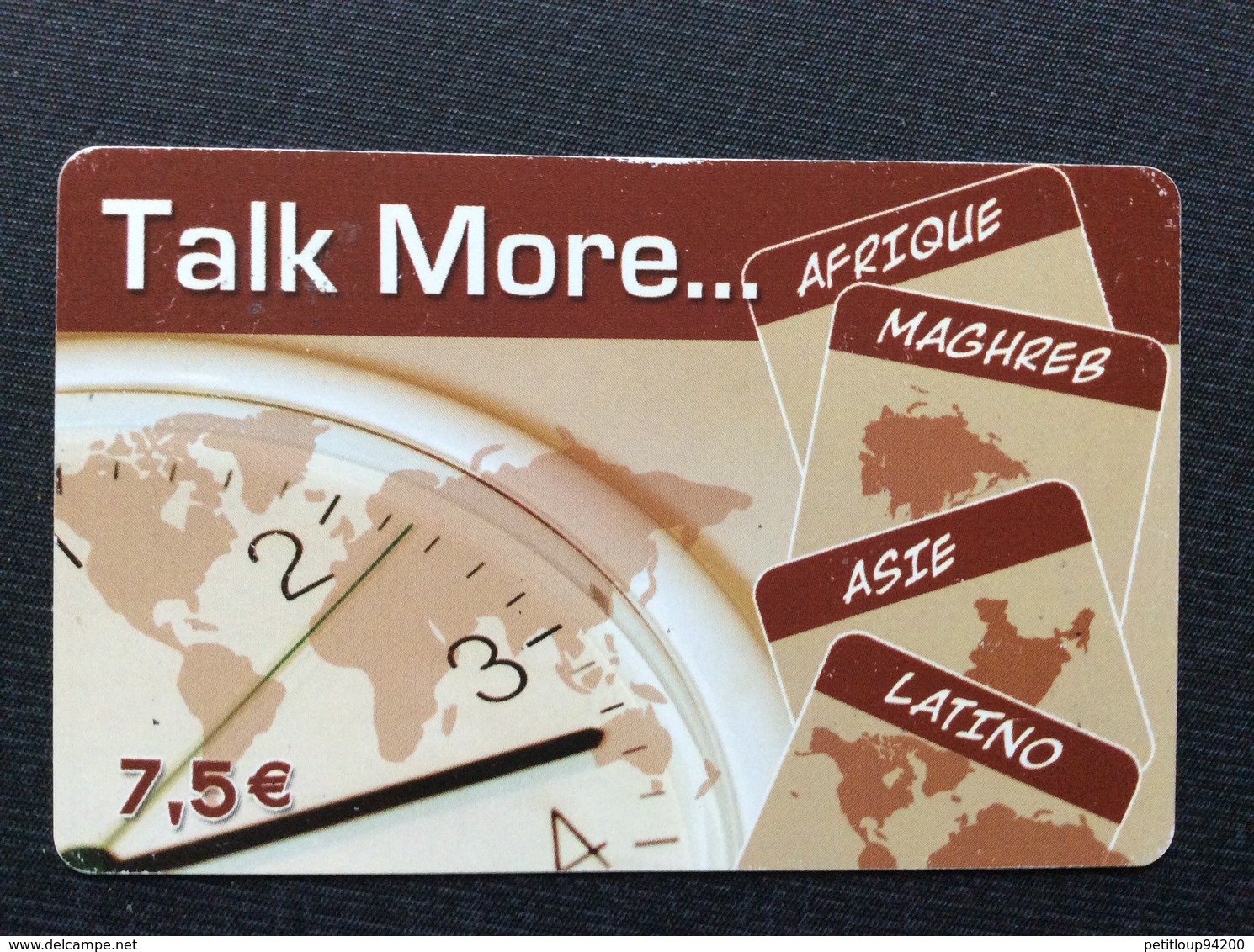 CARTE PREPAYEE  TALK MORE  *7,5€   1627 - Autres & Non Classés