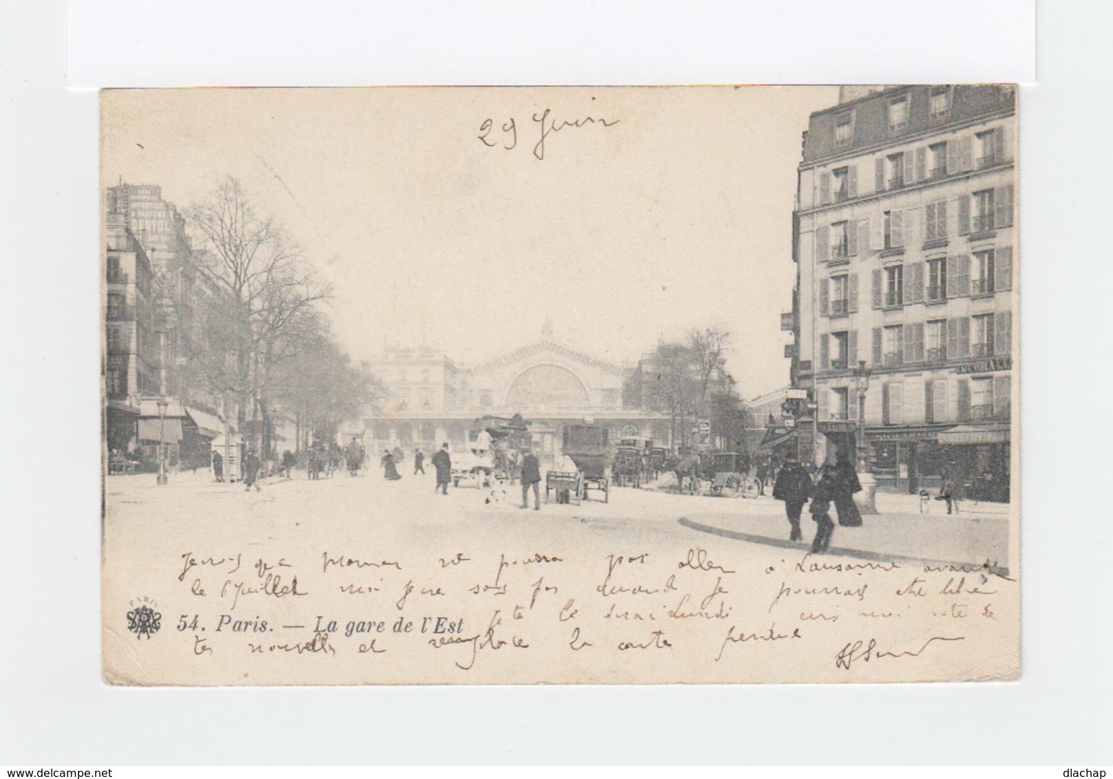 Sur Carte Postale De ¨Paris Pour Lausanne Type Mouchon 10 C. Rouge CAD Paris 43 R; Littré 1901.CAD Lausanne. (3222) - 1877-1920: Période Semi Moderne