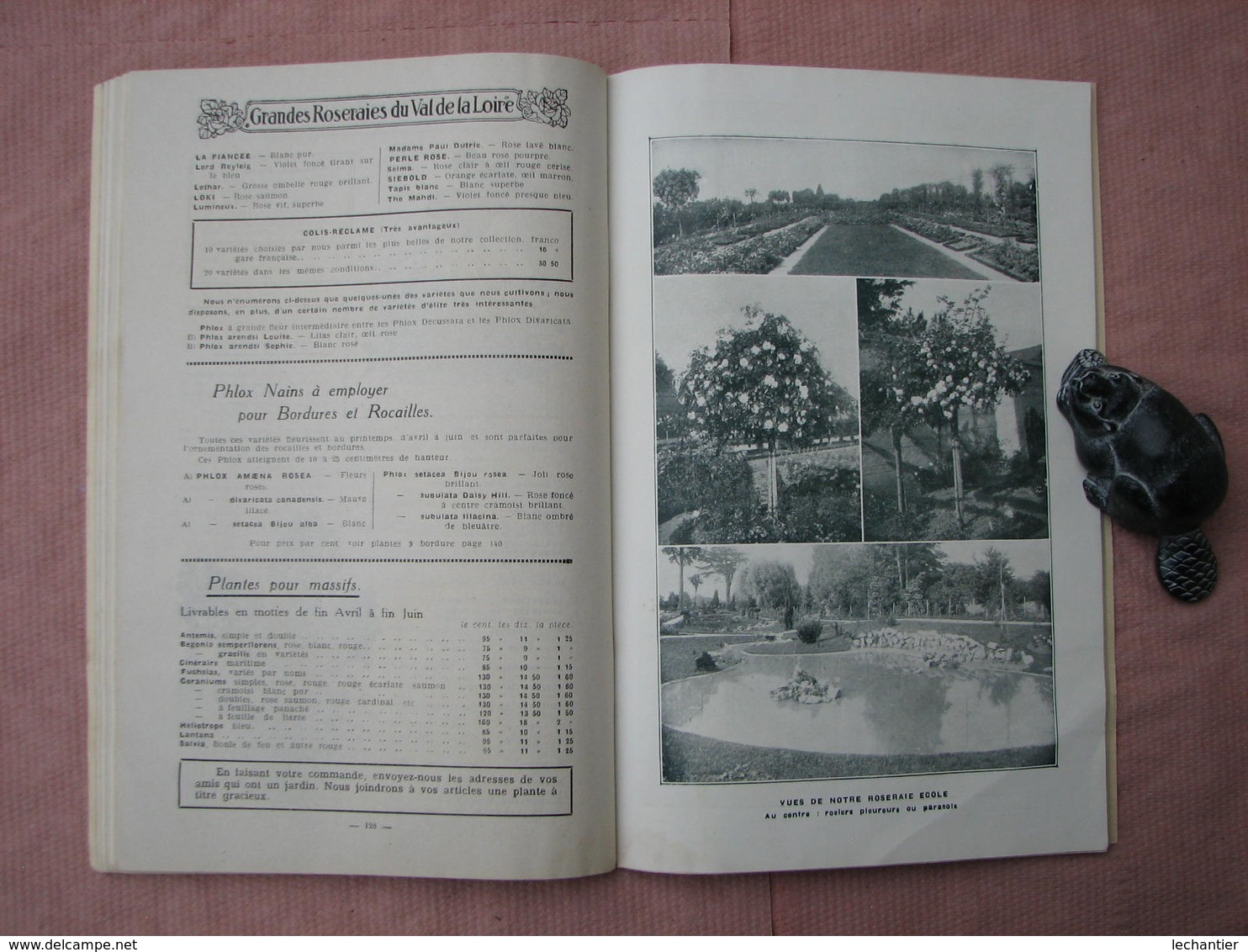 GRANDES  ROSERAIES du VAL de LOIRE  1925  160 pages 15X23 + bon de commande avec enveloppe   T.B.E.