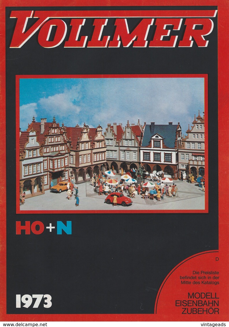 KAT124 Modellkatalog VOLLMER 1973, Modellbahn-Zubehör H0 + N, Neu - Littérature & DVD