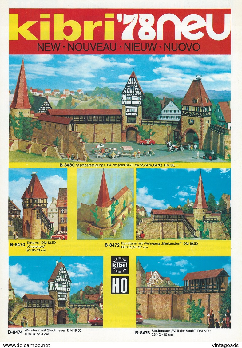 KAT129 Modellbauprospekt KIBRI 1978, Neuheiten, H0, Deutsche Ausgabe - Littérature & DVD