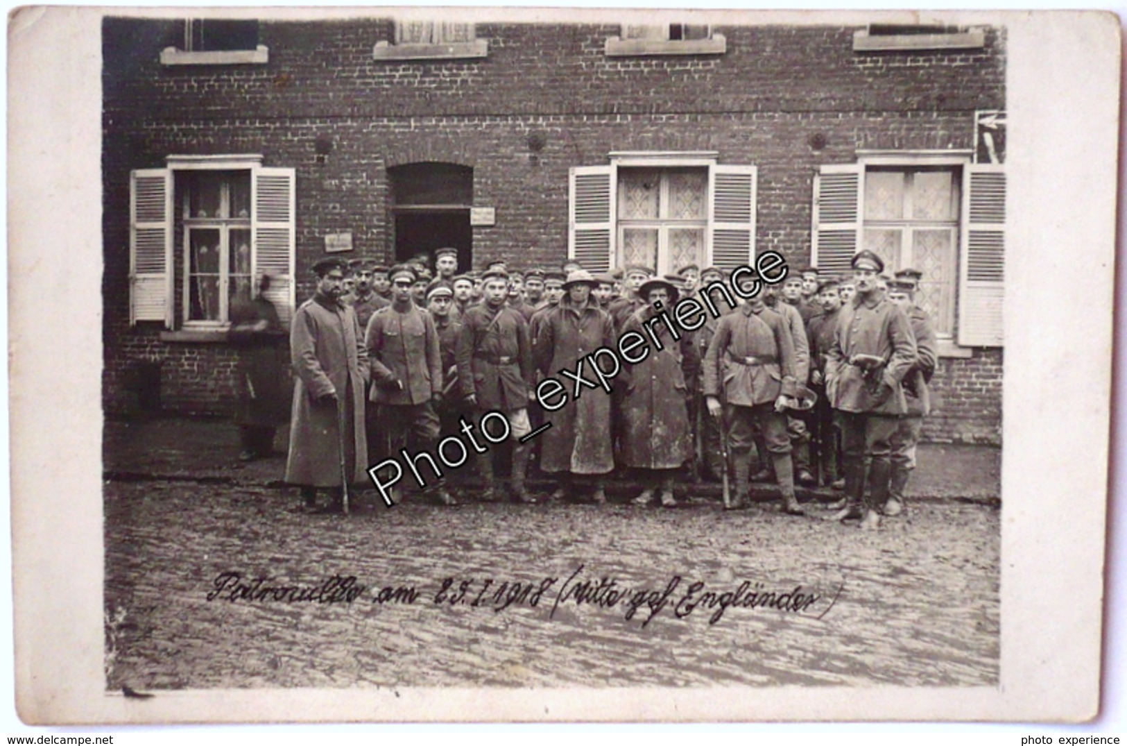 CPA Carte Photo Guerre 14-18 Militaire Allemand Prisonnier Anglais German British WW1 - War 1914-18