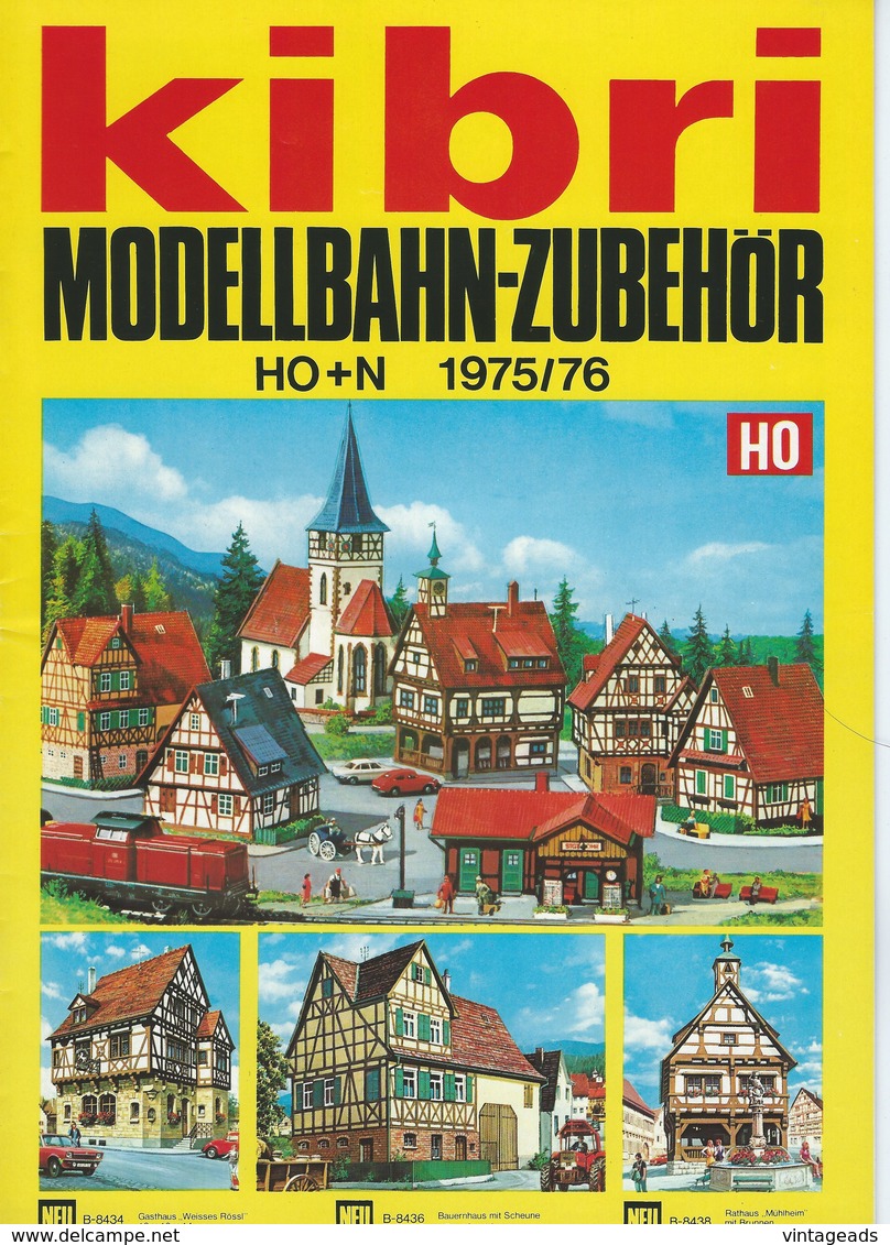 KAT134 Modellbaukatalog KIBRI 1975/76, Modellbahnzubehör, H0, N, Deutsch, Neu - Literatur & DVD