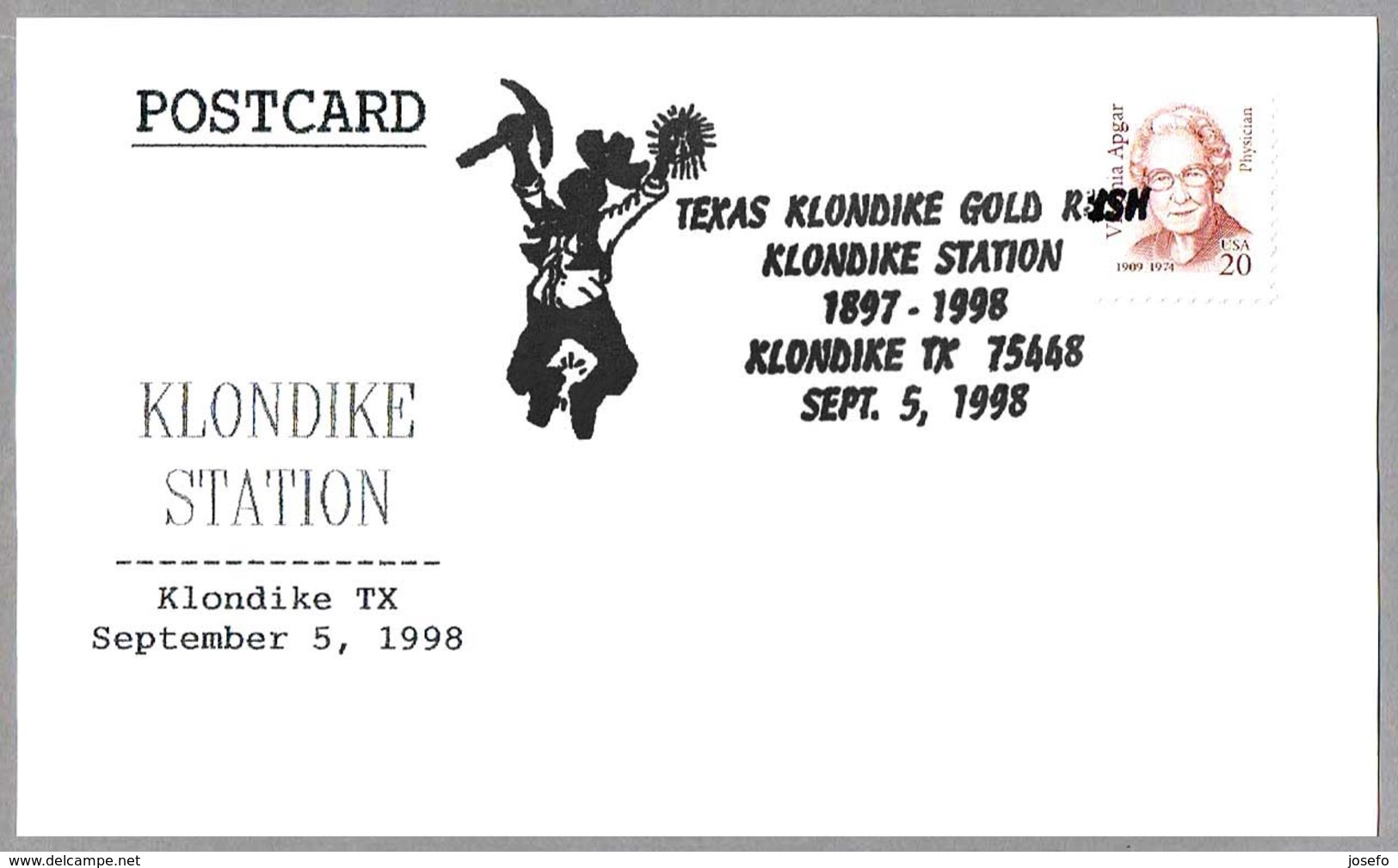 TEXAS KLONDIKE GOLD RUSH - DESCUBRIMIENTO DE ORO. Klondike TX 1998 - Minerales