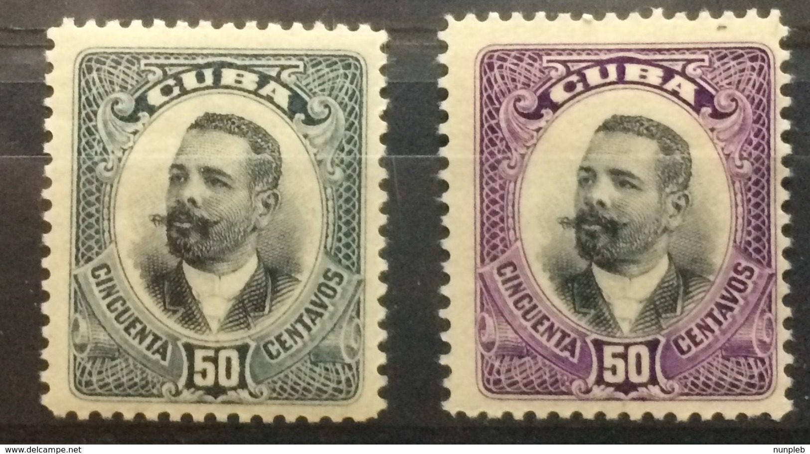 CUBA 1907 Major General Antonio Maceo Mint Hinged - Unused Stamps