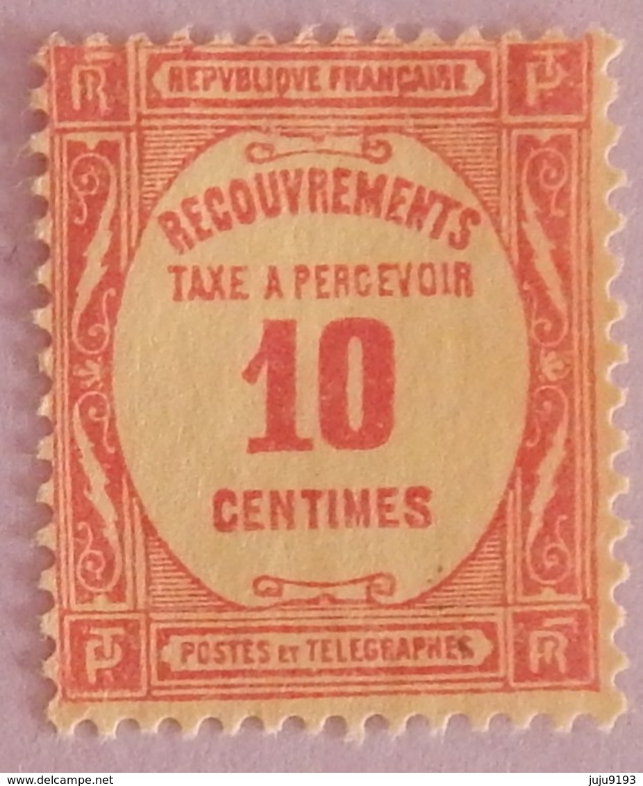 FRANCE TAXE  YT 56 NEUF(*) SANS GOMME  ANNEE 1927/1931 - 1859-1959 Used