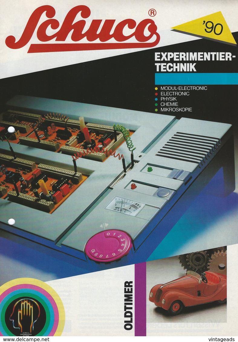 KAT158 Modellkatalog SCHUCO Experimentiertechnik 1990, 16 Seiten, A4 - Literatuur & DVD