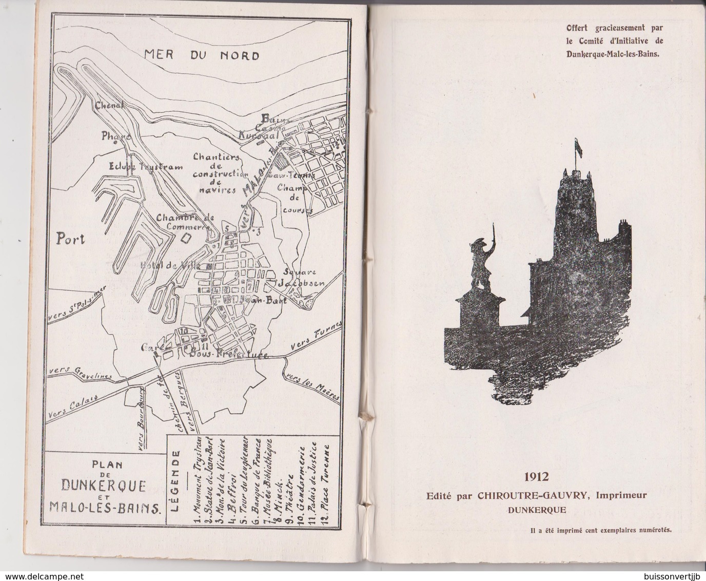 59 - Dunkerque - Malo-les-Bains - Guide Touristique De 1912 - Dépliants Touristiques