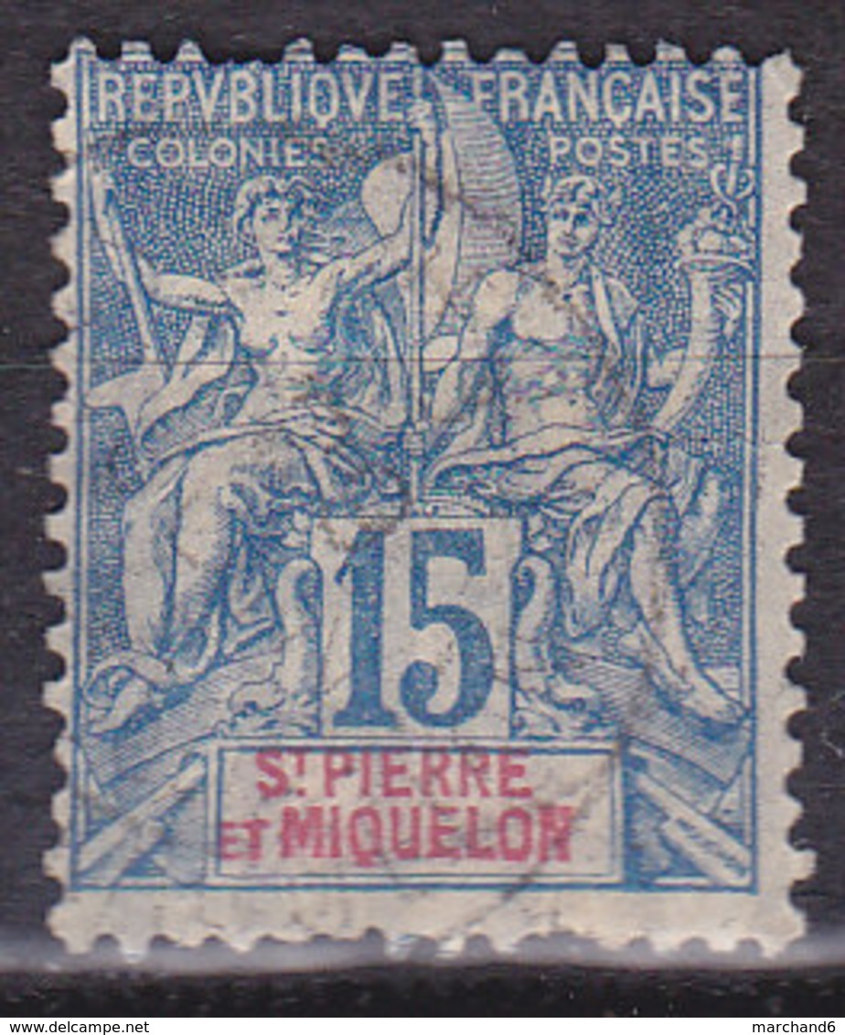 Saint Pierre Et Miquelon Timbres Des Colonies Françaises  N°64 Oblitéré - Usados