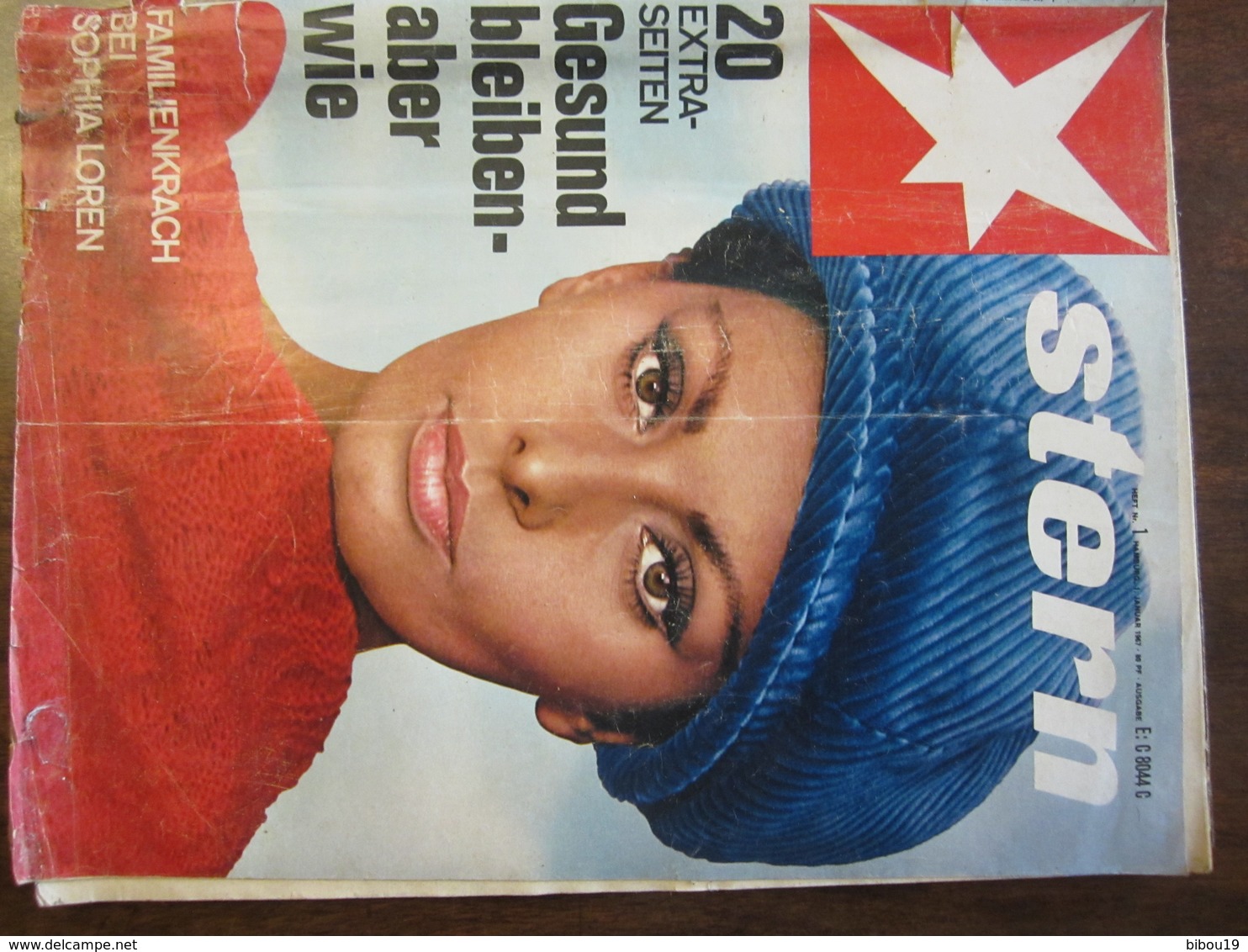 MAGAZINE STERN JANUAR  1967  N 1    20 EXTRA SEITEN GESUND BLEIBEN ABER WIE FAMILIENKRACH BEI SOPHIA LOREN - Voyage & Divertissement