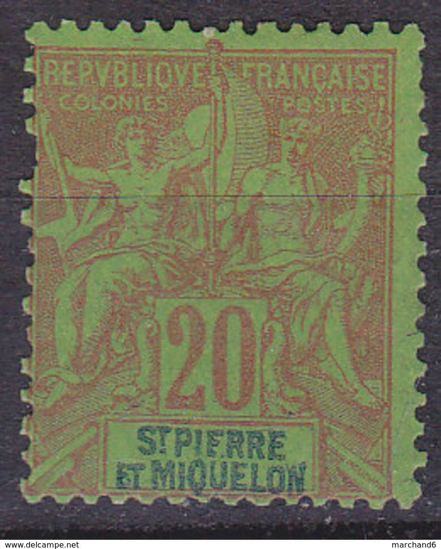 Saint Pierre Et Miquelon Timbres Des Colonies Françaises  N°65 Neuf* Charnière - Neufs