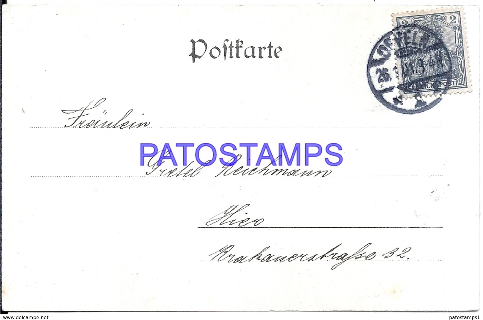 108388 GERMANY GRUSS AUS OPPELN ART GRAPES & TOWN HALL CIRCULATED TO AUSTRIA POSTAL POSTCARD - Sonstige & Ohne Zuordnung