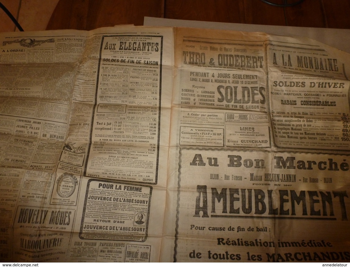 1925 LE BIEN PUBLIC :  Contre une menace des puissances occultes ,supérieures aux pouvoir exécutif et législatif; etc