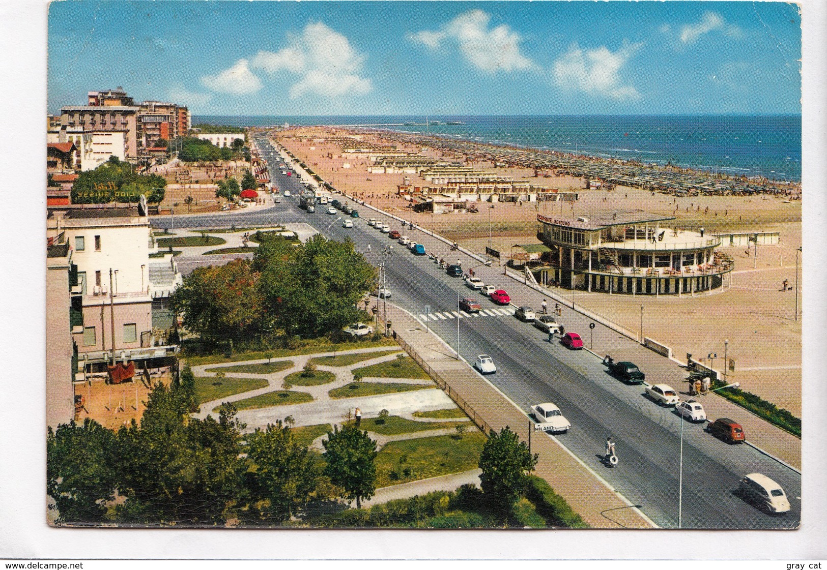 RIMINI, Lungomare E Spiaggia, Used Postcard [23013] - Rimini