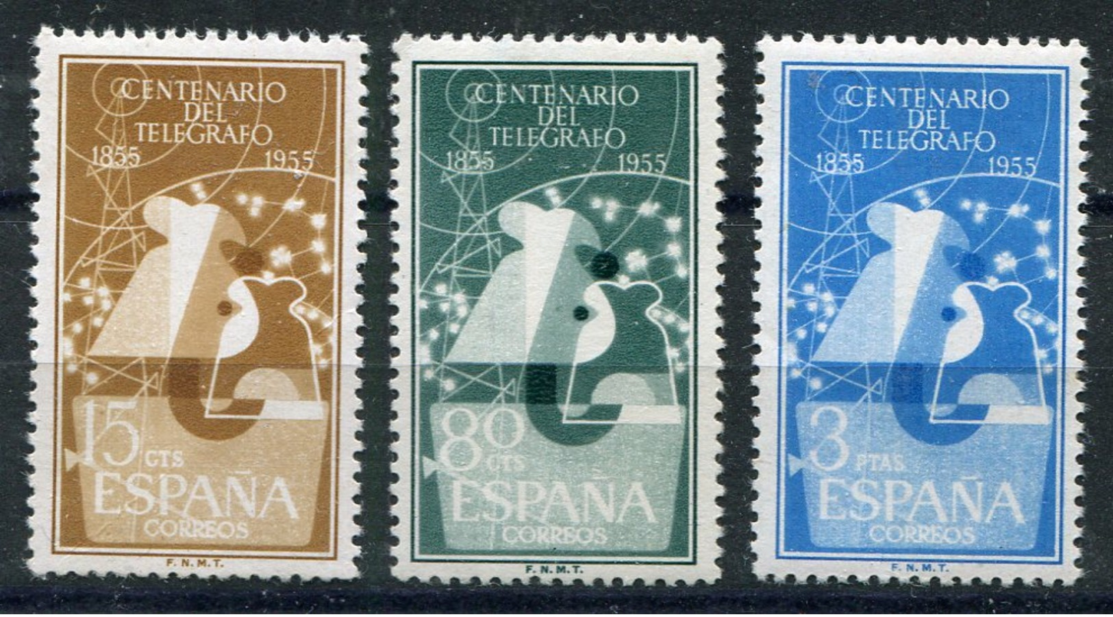 ESPAÑA     Nº  1180 / 82   Sin Charnela -118 - Usados