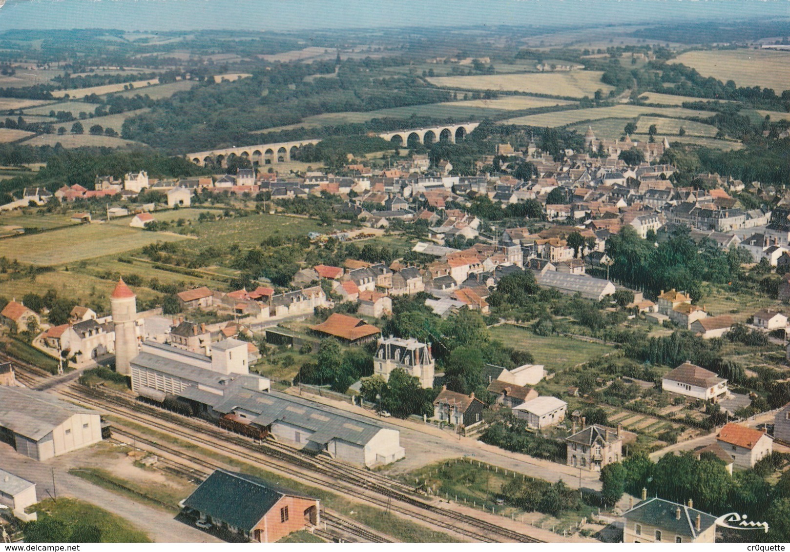 18270 CULAN - VUE AERIENNE Vers 1980 - Culan