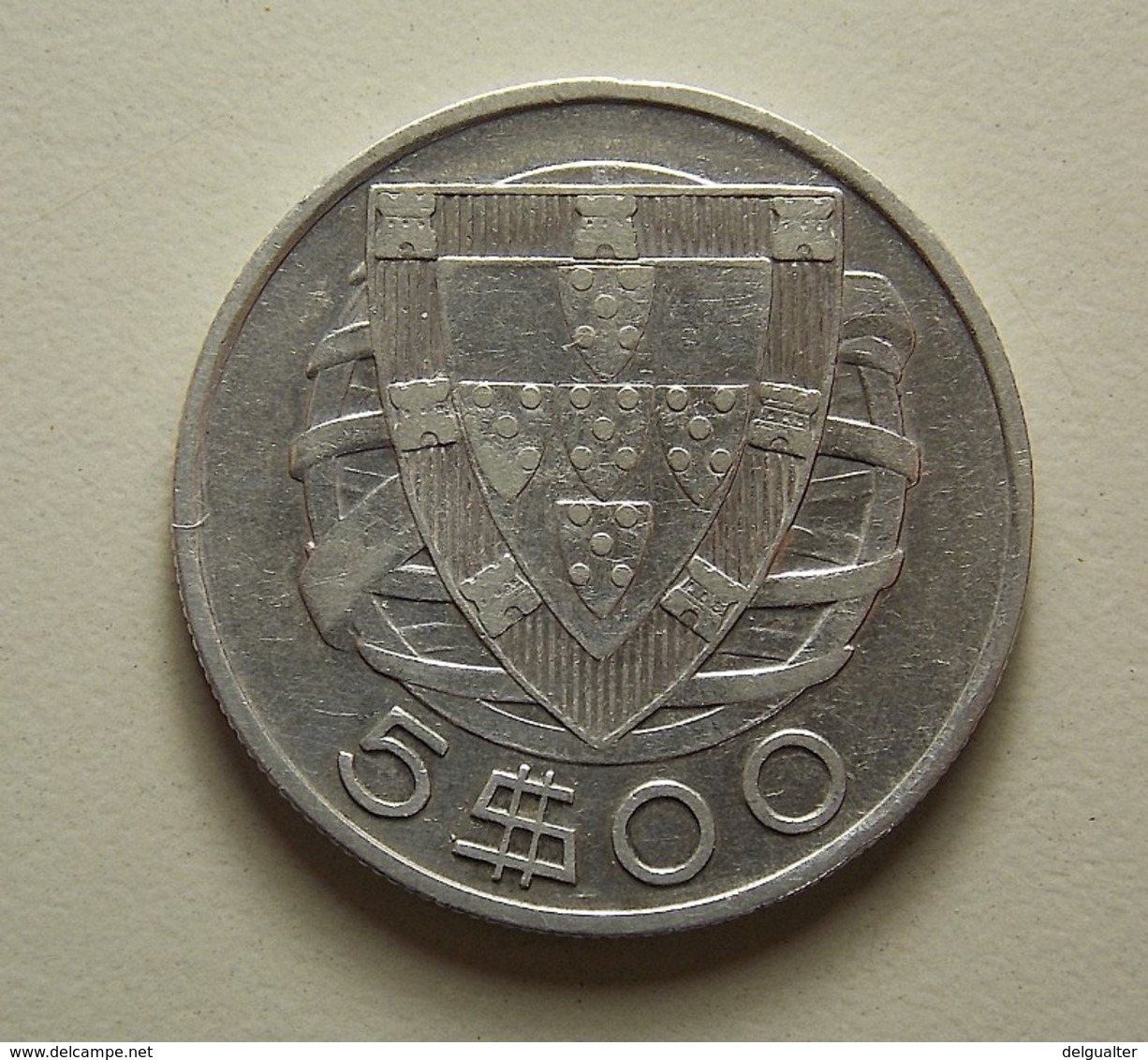 Portugal 5 Escudos 1933 Silver - Portogallo