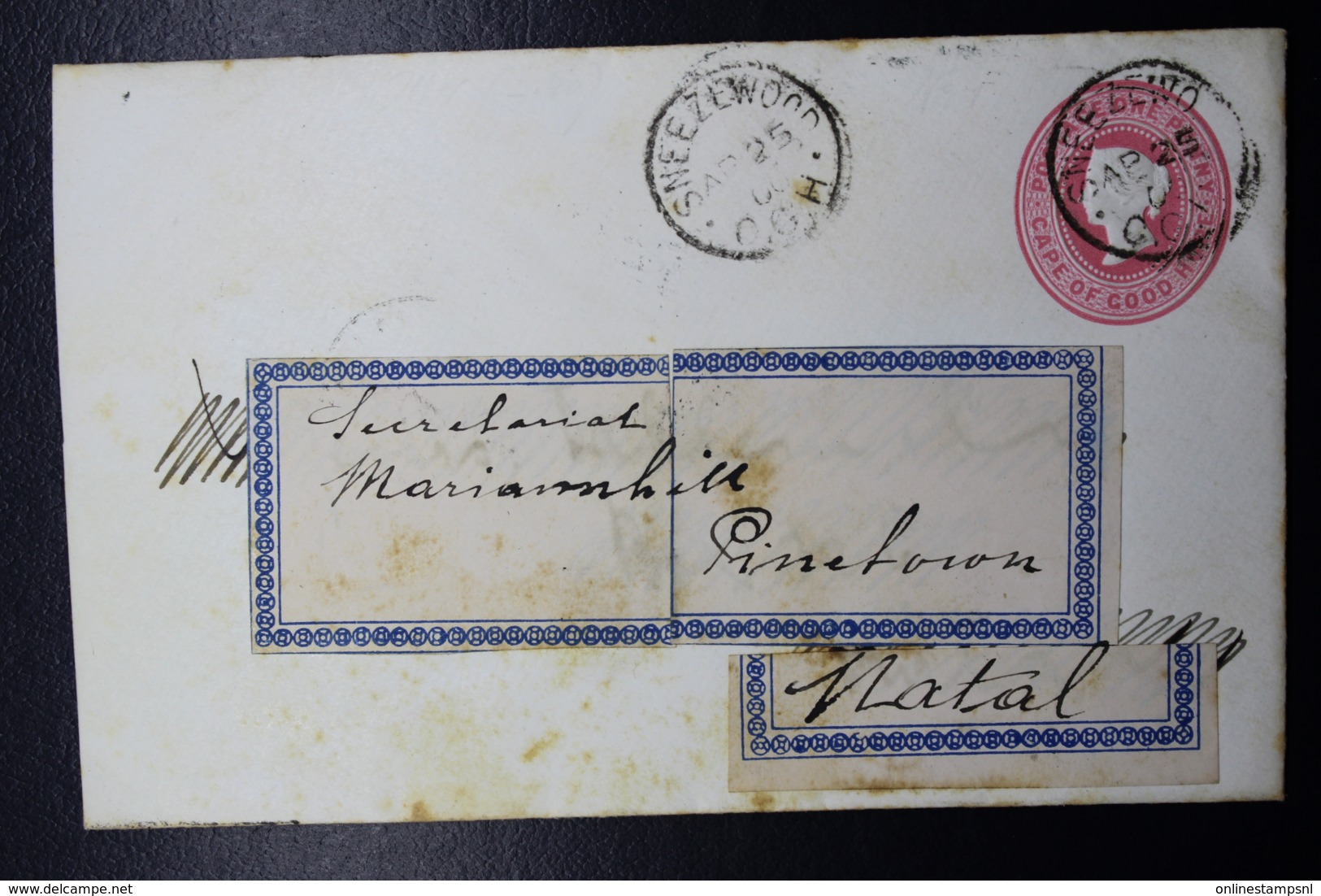 Cape Of Good Hope Cover  Type 2 145:88 Sneezewood -> Pinetown - Capo Di Buona Speranza (1853-1904)