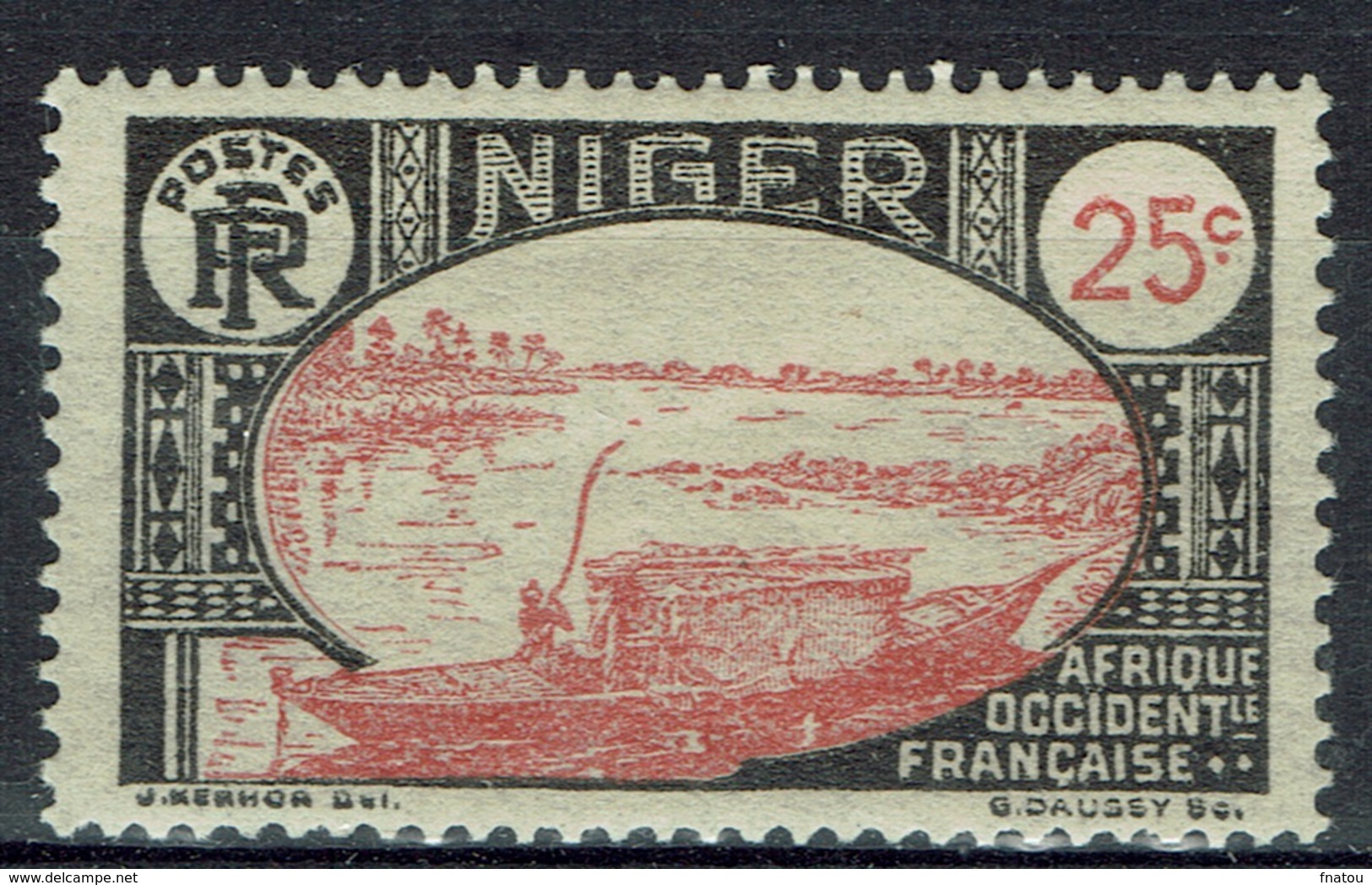 Niger, Le Fleuve Niger, 25c., 1926, MH VF - Nuovi