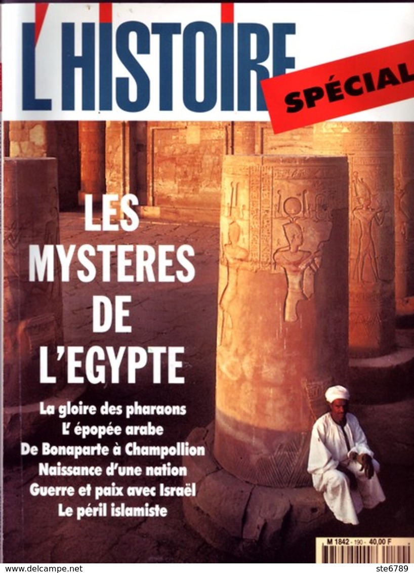 Revue L'HISTOIRE N° 190 / SPECIAL LES MYSTERE DE  EGYPTE - Histoire