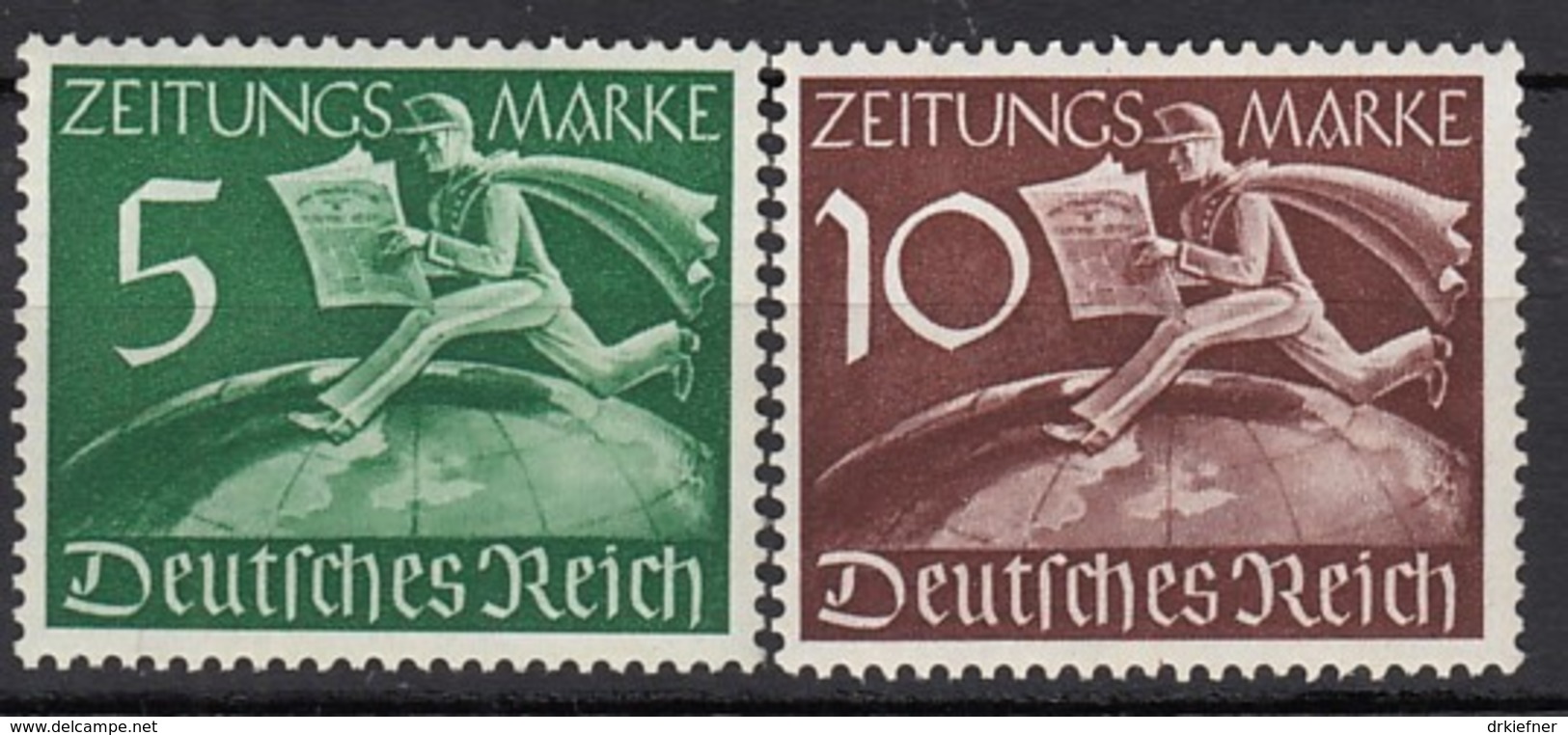 DR Z 738-739, Postfrisch **, Zeitungsmarken 1939 - Unused Stamps