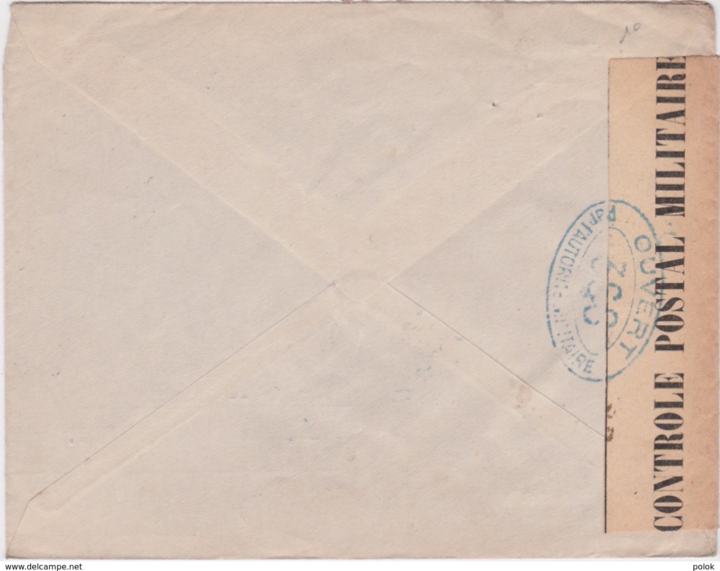 Lettre Chili, Ouvert Par L'autorité Militaire 368, Controle Postal, Cachet SANTIAGO 1916, Banco Español De Chile - Chili