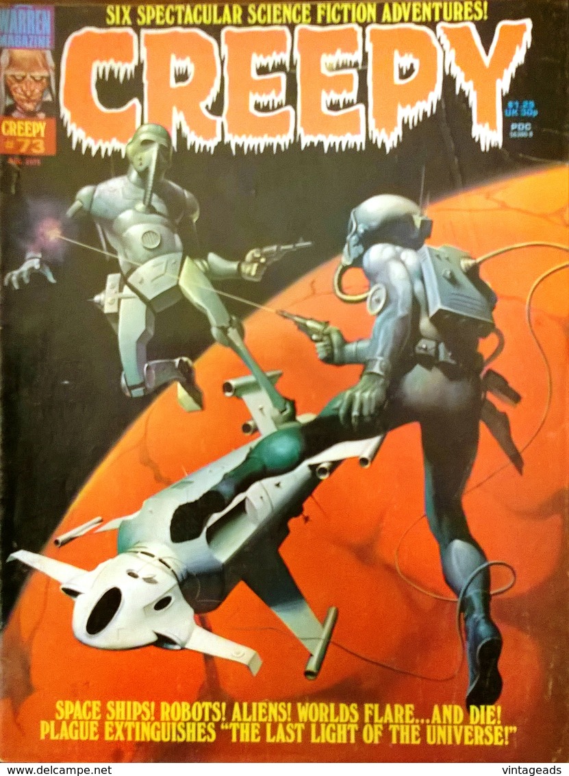 (DIV081) CREEPY #73, James Warren, Cover Ken Kelly, August 1975 - Altri Editori