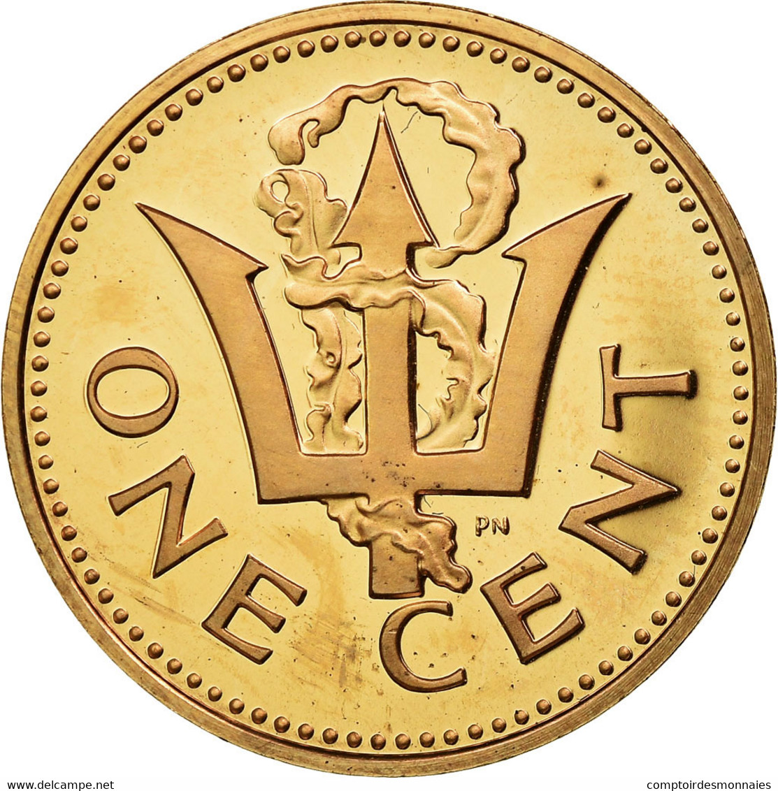 Monnaie, Barbados, Cent, 1973, Franklin Mint, SUP+, Bronze, KM:10 - Barbados (Barbuda)