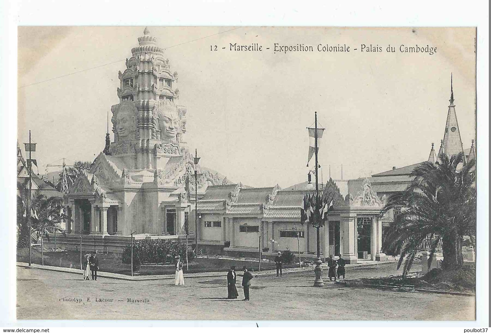 MARSEILLE : exposition coloniale 1906 - superbe lot 72 cartes dont ballon captif, Laos, Tunisie, Cochinchine. Tous scans