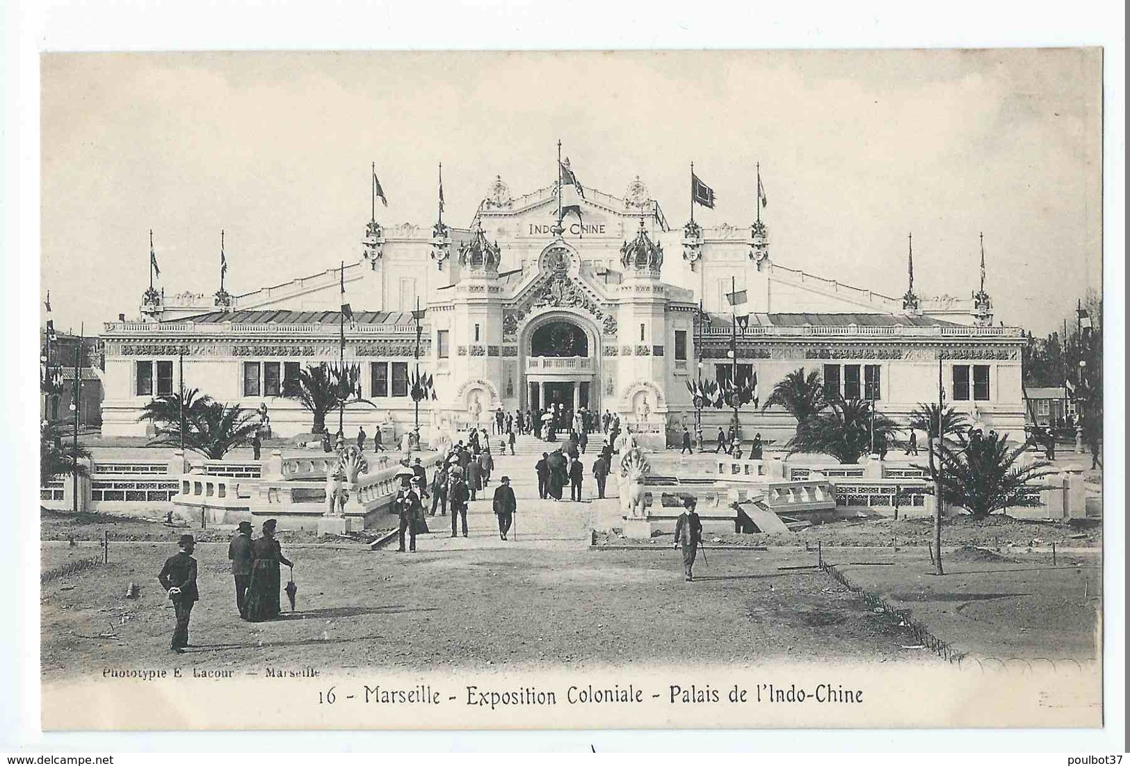 MARSEILLE : exposition coloniale 1906 - superbe lot 72 cartes dont ballon captif, Laos, Tunisie, Cochinchine. Tous scans