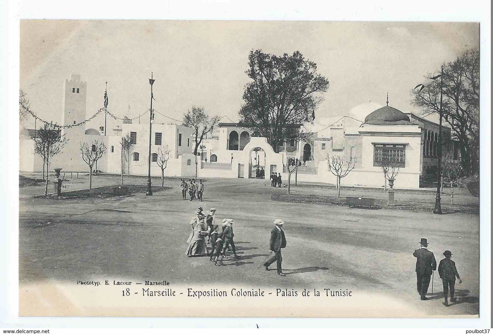 MARSEILLE : exposition coloniale 1906 - superbe lot 72 cartes dont ballon captif, Laos, Tunisie, Cochinchine. Tous scans