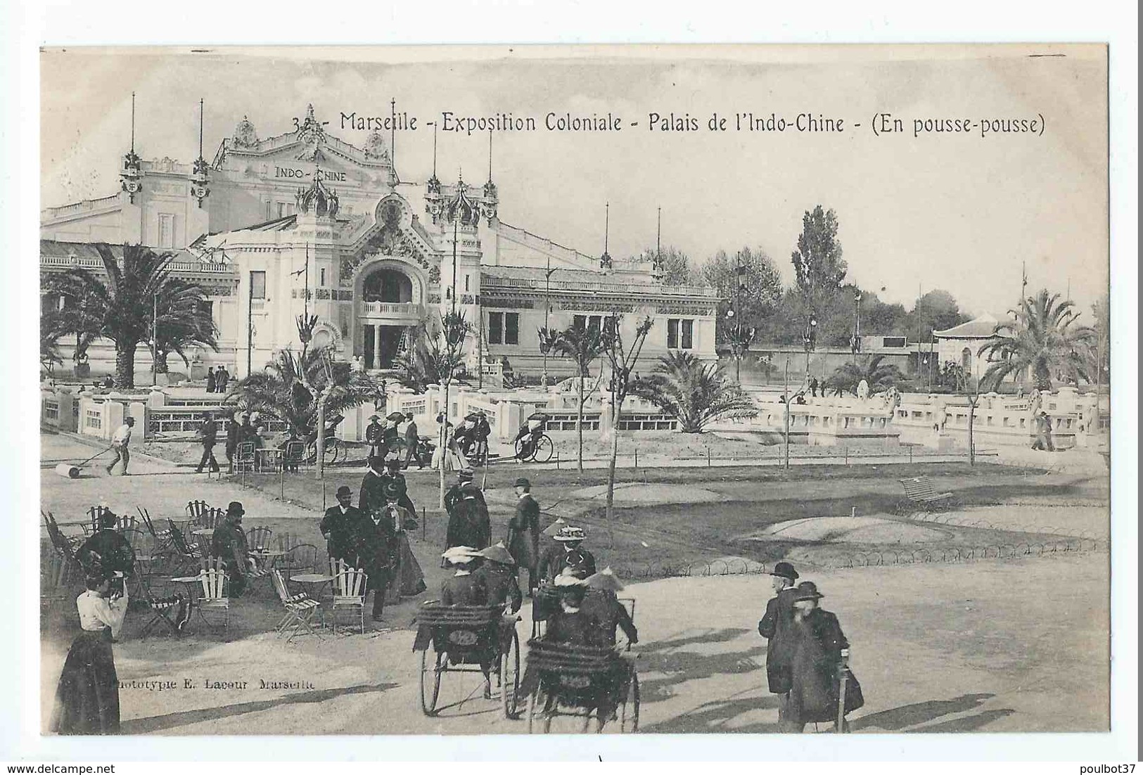 MARSEILLE : exposition coloniale 1906 - superbe lot 72 cartes dont ballon captif, Laos, Tunisie, Cochinchine. Tous scans