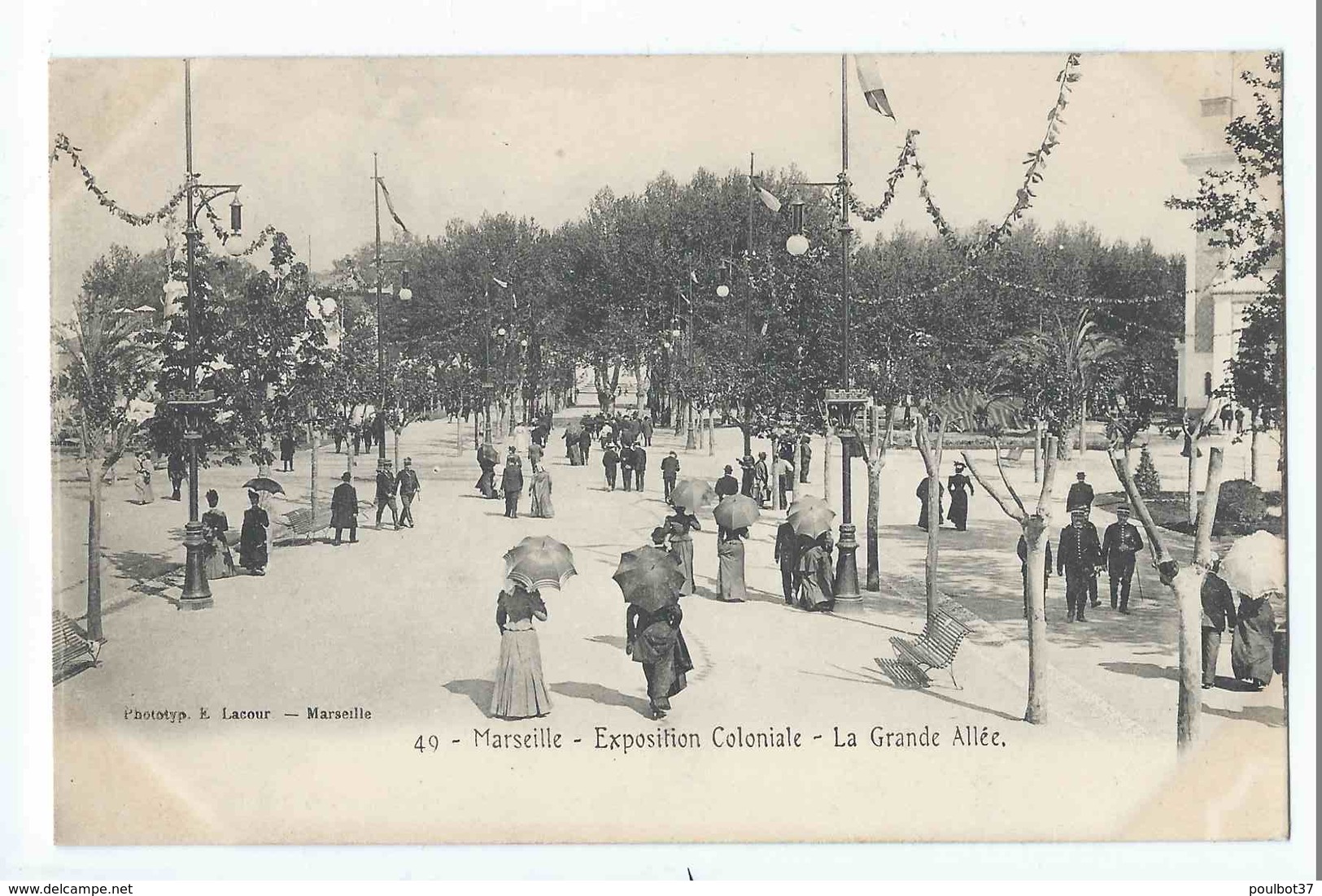 MARSEILLE : exposition coloniale 1906 - superbe lot 72 cartes dont ballon captif, Laos, Tunisie, Cochinchine. Tous scans