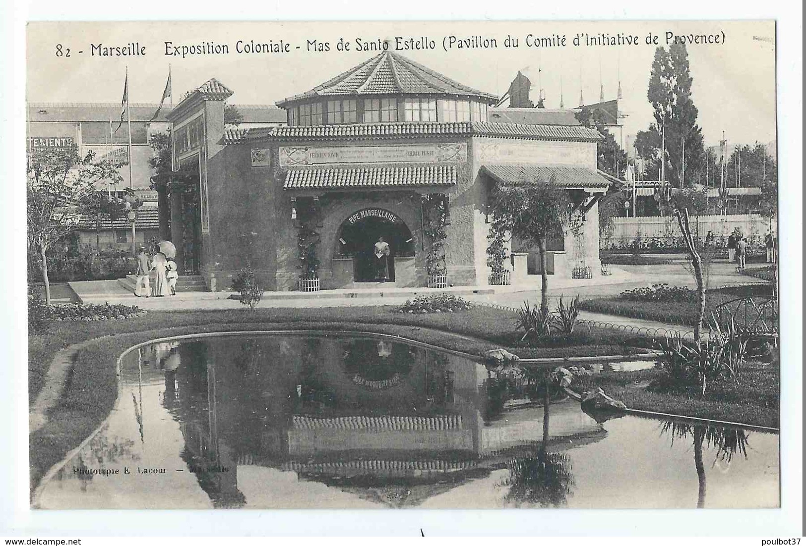 MARSEILLE : exposition coloniale 1906 - superbe lot 72 cartes dont ballon captif, Laos, Tunisie, Cochinchine. Tous scans