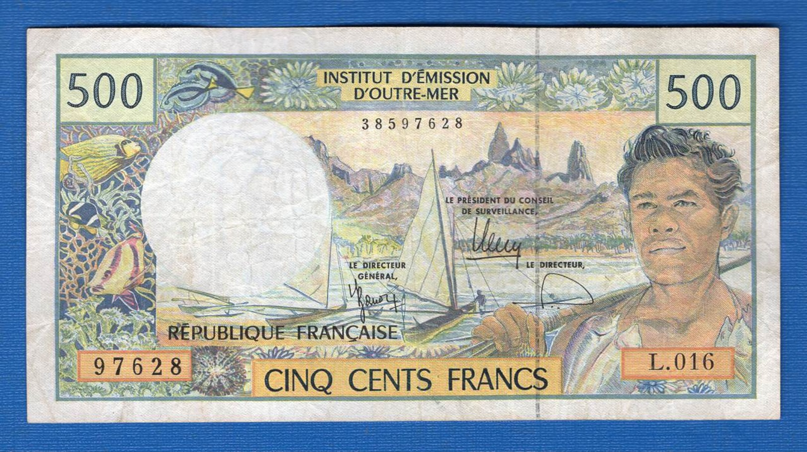 France  Doutre  Mer  500  Fr    L.016 - Territoires Français Du Pacifique (1992-...)
