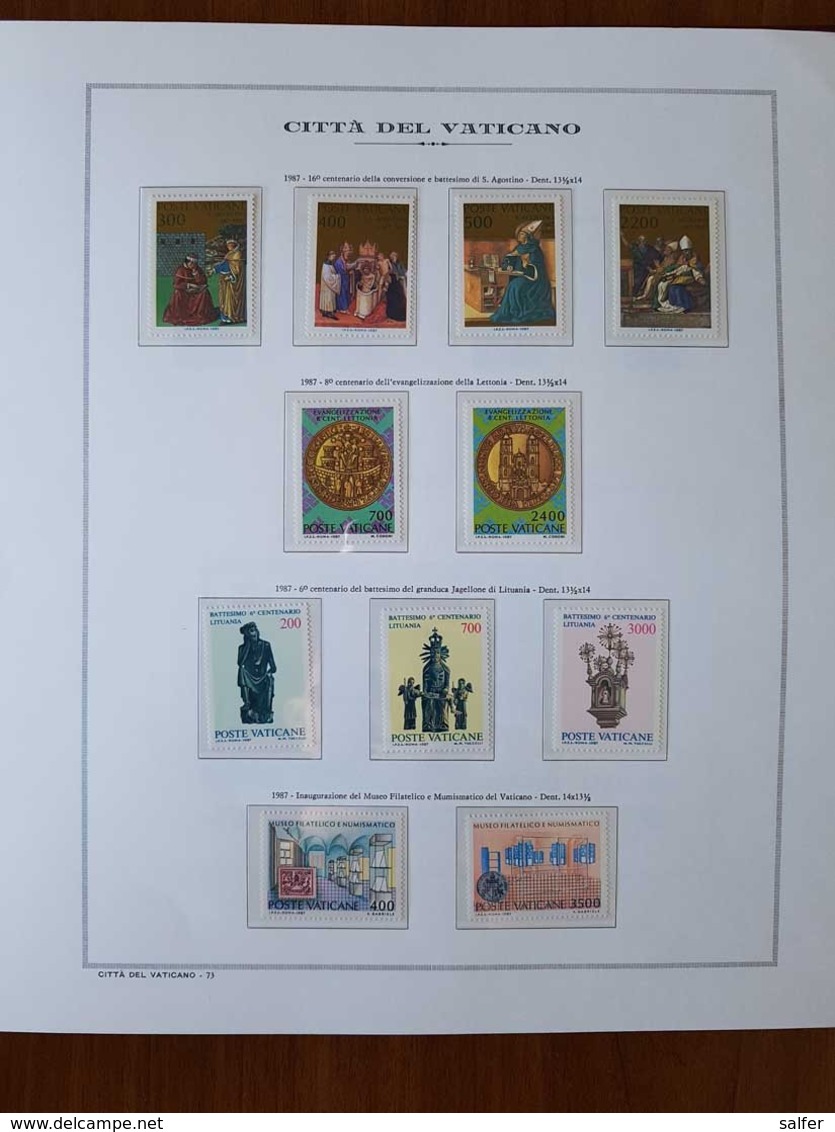 Vaticano collezione dal 1958 al 2004 nuova su album taschine.