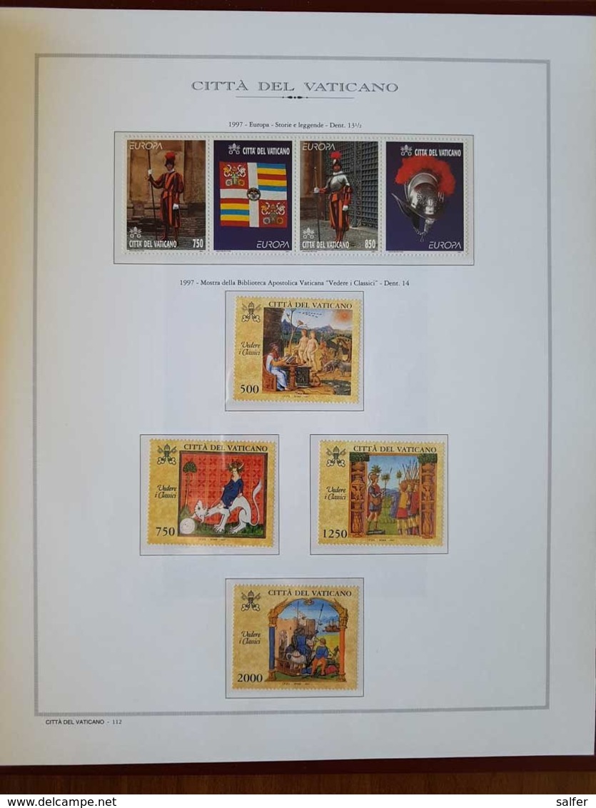 Vaticano collezione dal 1958 al 2004 nuova su album taschine.