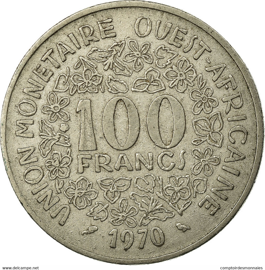 Monnaie, West African States, 100 Francs, 1970, TTB, Nickel, KM:4 - Elfenbeinküste