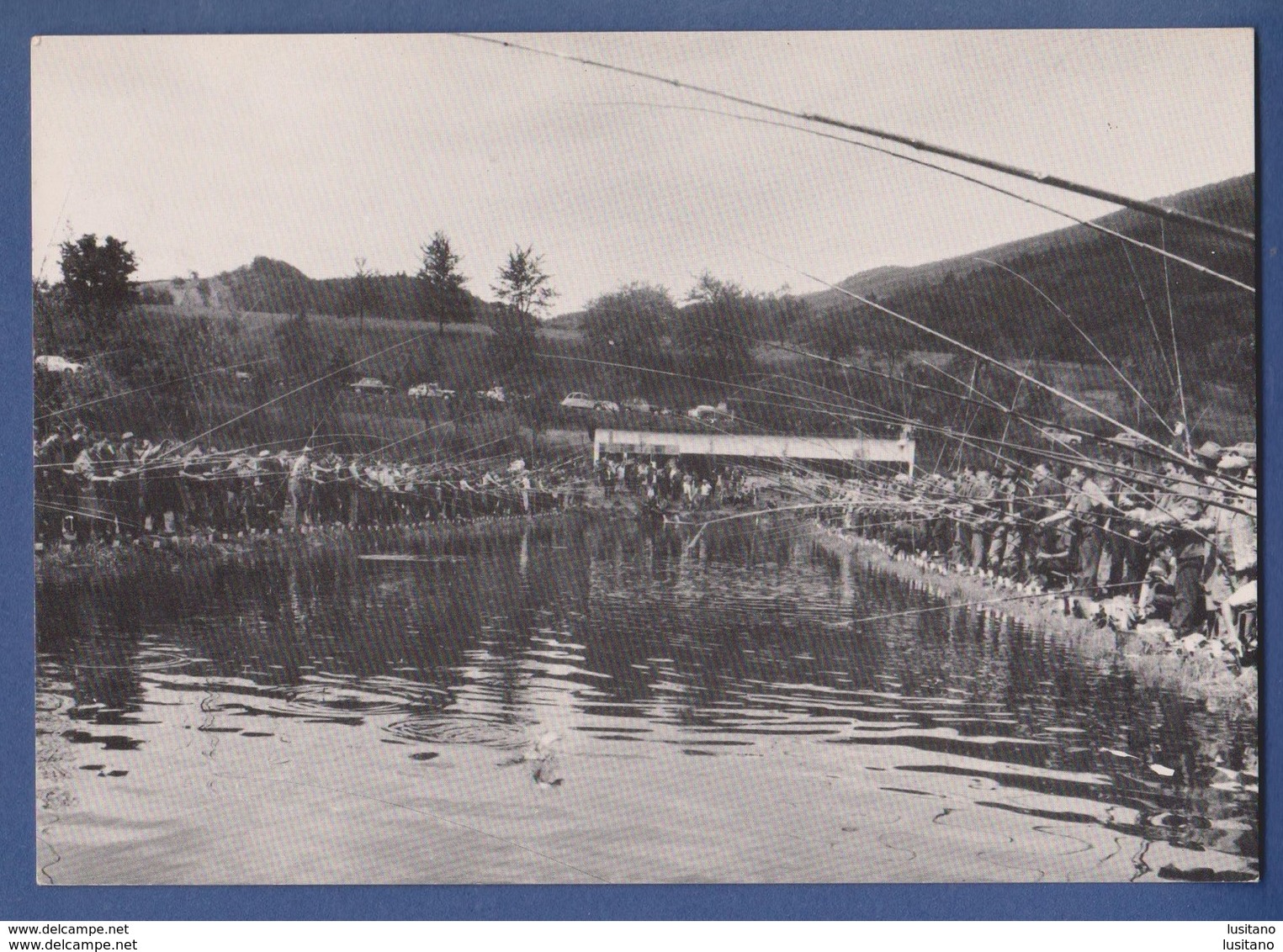 CPSM - LIEPVRE (haut Rhin) Le Grand Concours De Pêche à Liepvre France - Carte Photo - Lièpvre