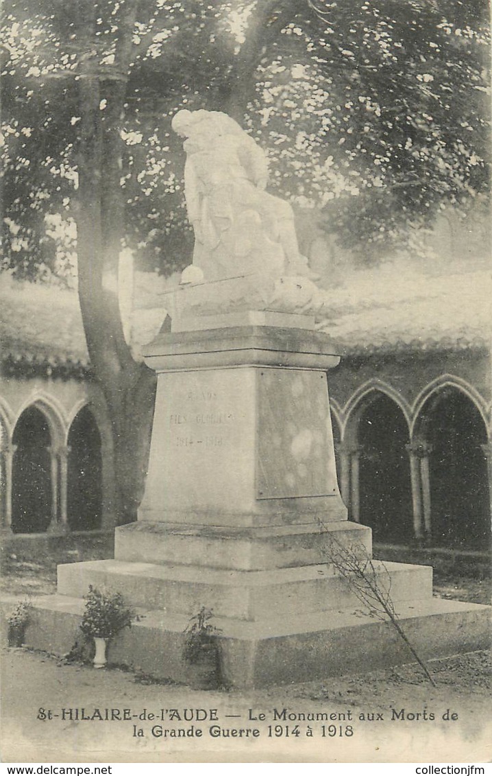 CPA FRANCE 11 "St Hilaire De L'Aude, Le Monument Aux Morts". - Saint Hilaire