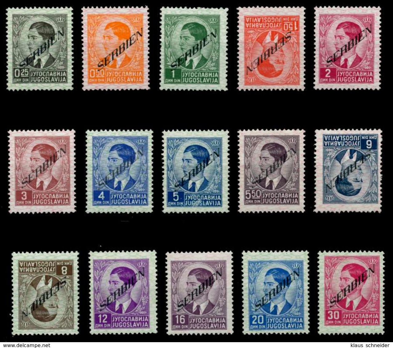 BES 2WK SERBIEN Nr 31-45 Postfrisch Ungebraucht X733046 - Besetzungen 1938-45