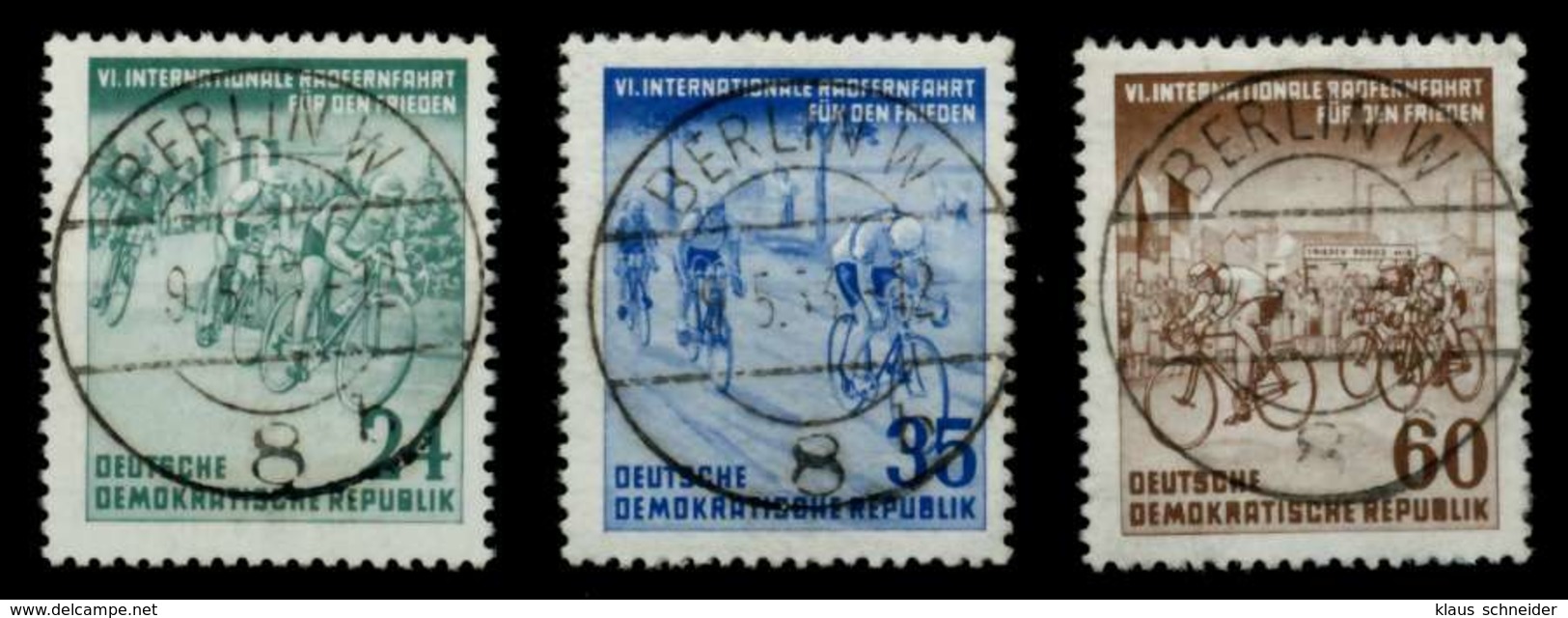 DDR 1953 Nr 355-357 Mit 355YII Zentrisch Gestempelt X735BAA - Gebraucht