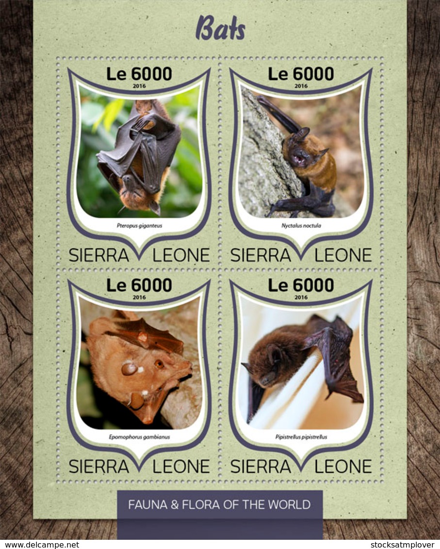 Sierra Leone 2016 Fauna  Bats - Sierra Leone (1961-...)